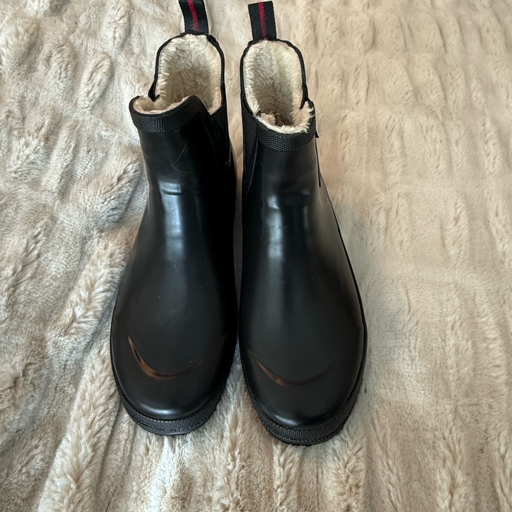Black Rain Boots